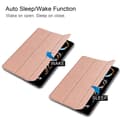 Miniatyrbild 5 av 8: Till iPad Pro 11 (2024) Slim fit tri-fold fodral - RoseGold