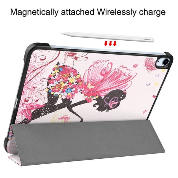 Til iPad Air 11 (2024) Etui Tre-fold Stativ Tablet Cover - Girl
