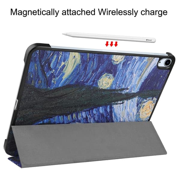 Till iPad Air 11 (2024) Slim fit tri-fold fodral - Painting
