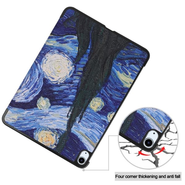 Till iPad Air 11 (2024) Slim fit tri-fold fodral - Painting