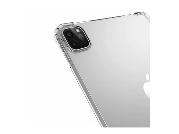 eSTUFF ORLANDO - Baksidesskydd för surfplatta - mjuk - termoplastisk polyuretan (TPU) - klar - för Apple 13-inch iPad Pro M4 Wi-Fi, M4 Wi-Fi + Cellul