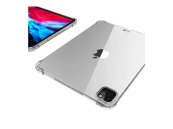 eSTUFF ORLANDO - Baksidesskydd för surfplatta - mjuk - termoplastisk polyuretan (TPU) - klar - för Apple 13-inch iPad Pro M4 Wi-Fi, M4 Wi-Fi + Cellul