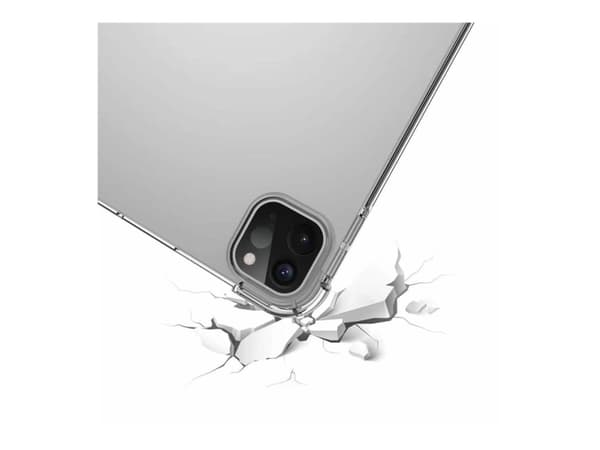 eSTUFF ORLANDO - Baksidesskydd för surfplatta - mjuk - termoplastisk polyuretan (TPU) - klar - för Apple 13-inch iPad Pro M4 Wi-Fi, M4 Wi-Fi + Cellul