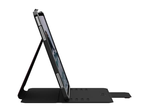UAG - Vikbart fodral för surfplatta - robust - polyuretan (PU) - bordeaux - för Apple 13-inch iPad Air M2 Wi-Fi, M2 Wi-Fi + Cellular, M3 Wi-Fi, M3 Wi