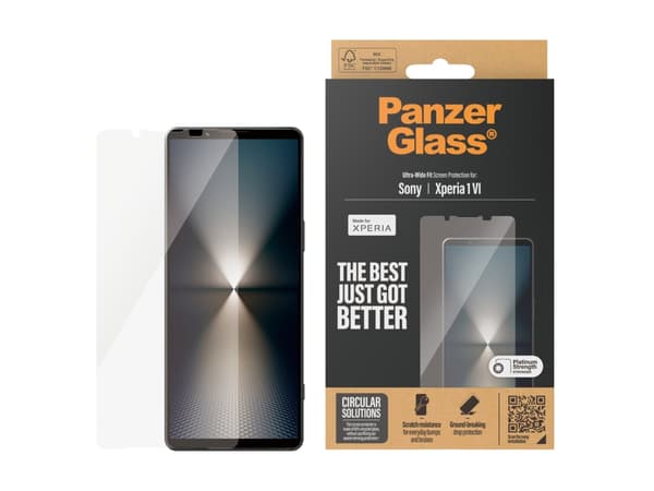 PanzerGlass - Skärmskydd för mobiltelefon - ultrabred passning - glas - för Sony XPERIA 1 VI