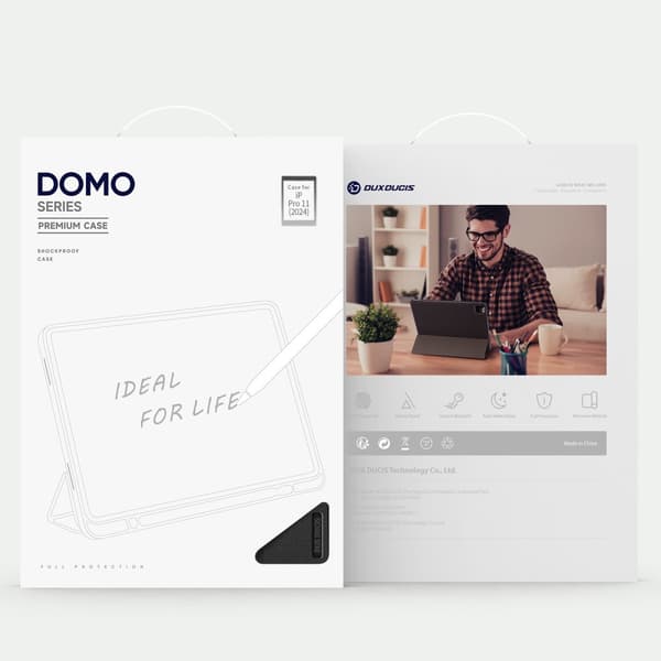 DUX DUCIS Domo iPad Pro 11 (2024) Trefoldet stativ - Sort