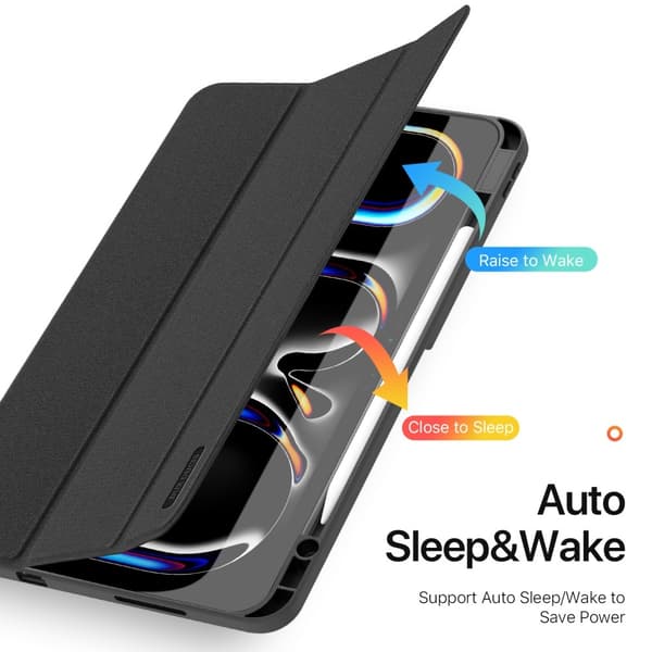 DUX DUCIS Domo iPad Pro 13 (2024) fodral Tri-Fold - Svart