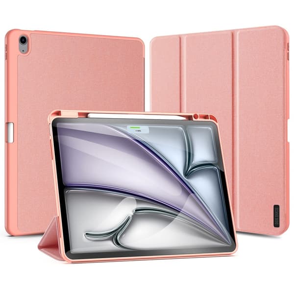 DUX DUCIS Domo iPad Air 13 (2024) Deksel Trefoldelig - Rosa