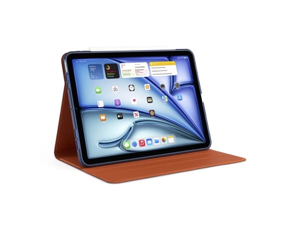 Etui na tablet Pipetto Pipetto Origami No5 Rotating Folio Case, dark blue - iPad Air 11 (2024) / iPad Air 10.9 (2022/2020)