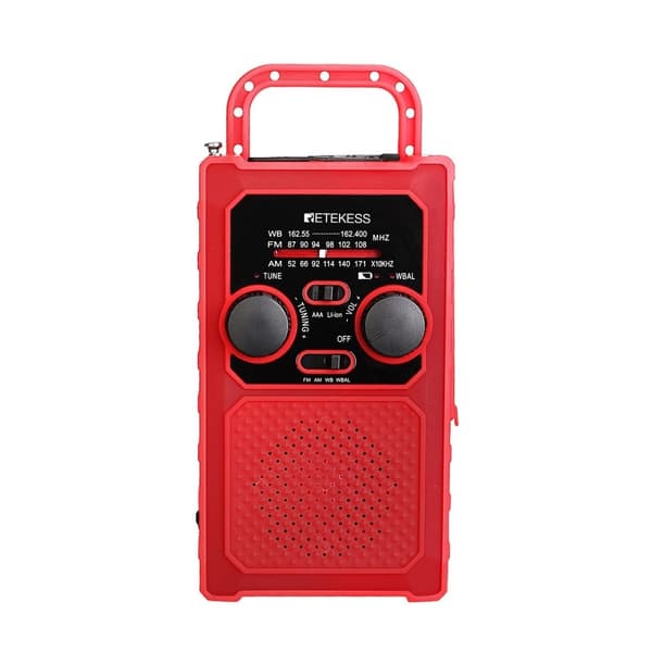 FM/AM/WB/WBAL Radio Håndsving 5000mAh solar lommelygte SOS