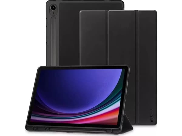 Tablettskydd Tech-Protect Galaxy Tab S9 FE, med pennhållare, svart