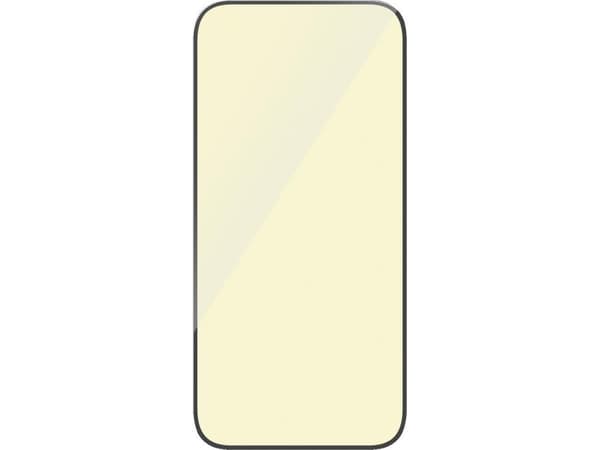 PanzerGlass - Skärmskydd för mobiltelefon - ögonskydd, ultrabred passning med EasyAligner - glas - 6.1" - ramfärg svart - för Apple iPhone 15