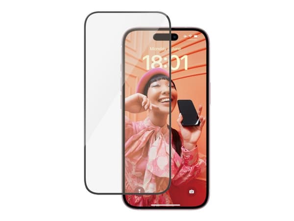 PanzerGlass Ultra Wide Fit, Apple, Apple - iPhone 15, Asennus kuivana, Iskunkestävä, Läpinäkyvä, 1 kpl