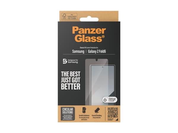 PanzerGlass - Skärmskydd för mobiltelefon - klassisk passning - glas - för Samsung Galaxy Z Fold6