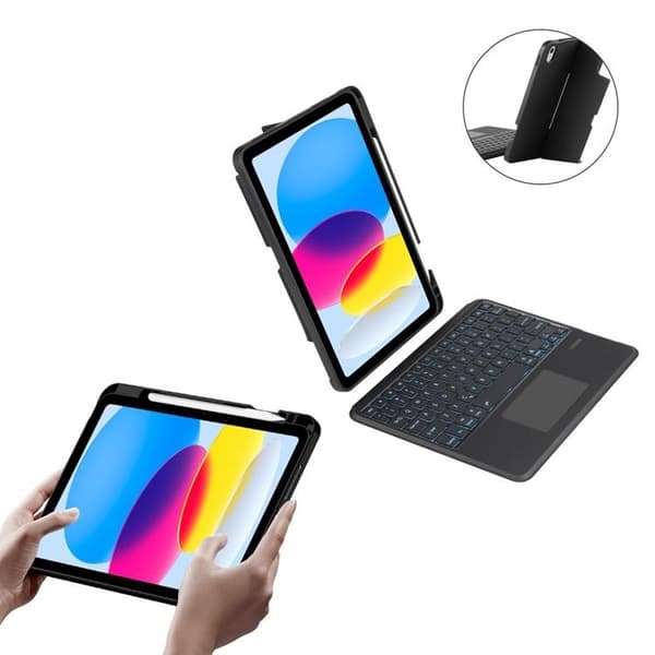 Tech-Protect iPad 10.9 (2022) Fodral SCMAG Pen + Keyboard - Svart