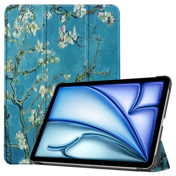 iPad Air 11 6th Gen (2024) Fodral Tri-fold Körsbärsblommor