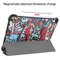 Miniatyrbild 3 av 8: iPad Air 11 6th Gen (2024) Fodral Tri-fold Graffiti