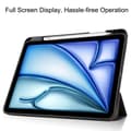 Miniatyrbild 3 av 10: iPad Air 11 6th Gen (2024) Fodral Tri-Fold Med Pencil-hållare Svart