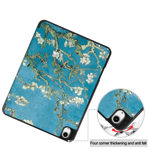 iPad Air 13 1st Gen (2024) Fodral Tri-fold Körsbärsblommor