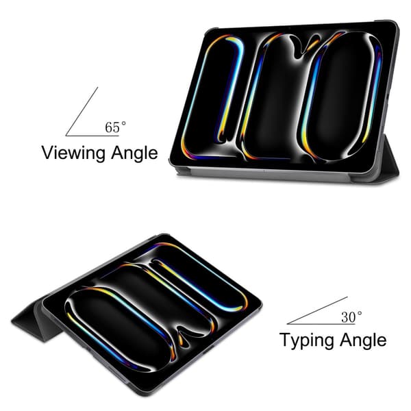 iPad Pro 13 7th Gen (2024) Fodral Tri-fold Svart