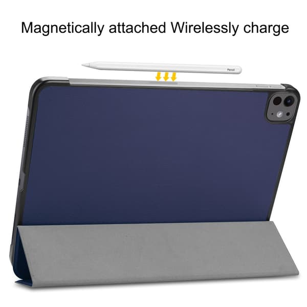 iPad Pro 13 7th Gen (2024) Fodral Tri-fold Mörkblå