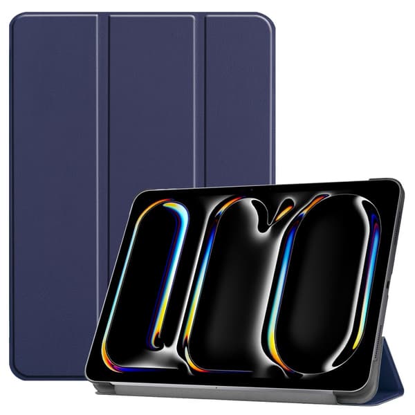 iPad Pro 13 7th Gen (2024) Fodral Tri-fold Mörkblå