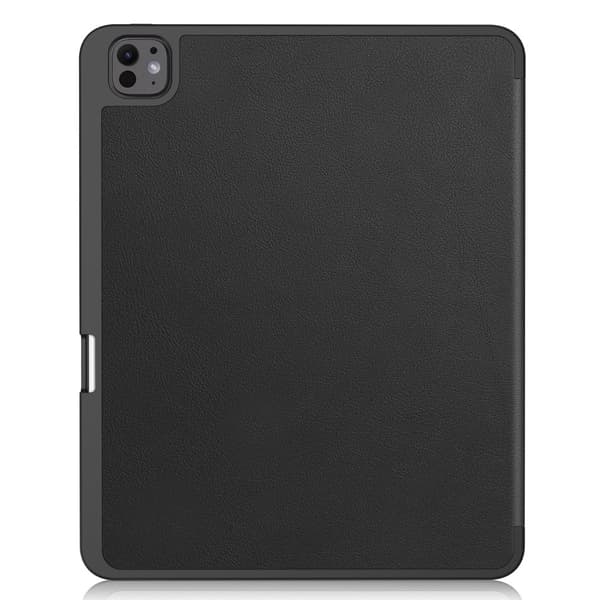 iPad Pro 13 7th Gen (2024) Fodral Tri-Fold Med Pencil-hållare Svart