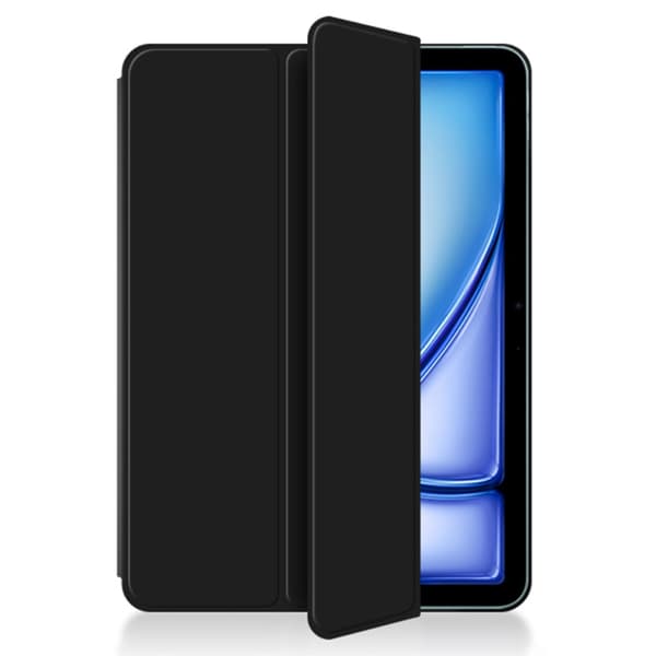 iPad Air 13 1st Gen (2024) Fodral Tri-fold Magnetic Svart