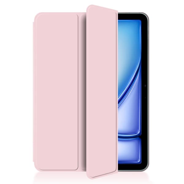iPad Air 13 1st Gen (2024) Fodral Tri-fold Magnetic Rosa