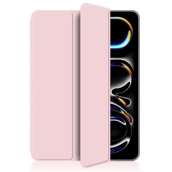 iPad Pro 13 7th Gen (2024) Fodral Tri-fold Magnetic Rosa