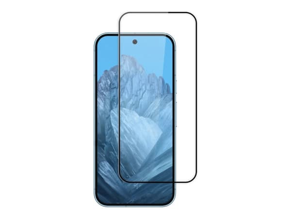 Screenor Premium - Skjermbeskyttelse for mobiltelefon - glass - rammefarge svart - for Google Pixel 9, 9 Pro
