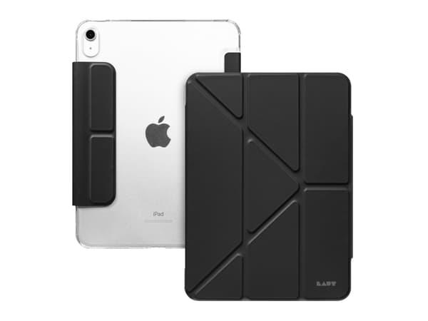 LAUT HUEX FOLIO Versatile Stand case with Stylus Pen Slot for iPad 10.9-inch (10th Gen) (2022) - BLACK, Folio, Apple, 10.9" (10th Gen) (2022) (A2757,