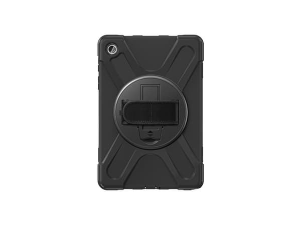 4smarts GRIP - Baksidedeksel for nettbrett - robust - polykarbonat, termoplast-polyuretan (TPU), gummi - svart - for Samsung Galaxy Tab A9+