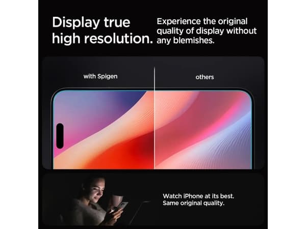 Spigen GLAS.tR EZ Fit - Matkapuhelimen näytönsuoja - lasi