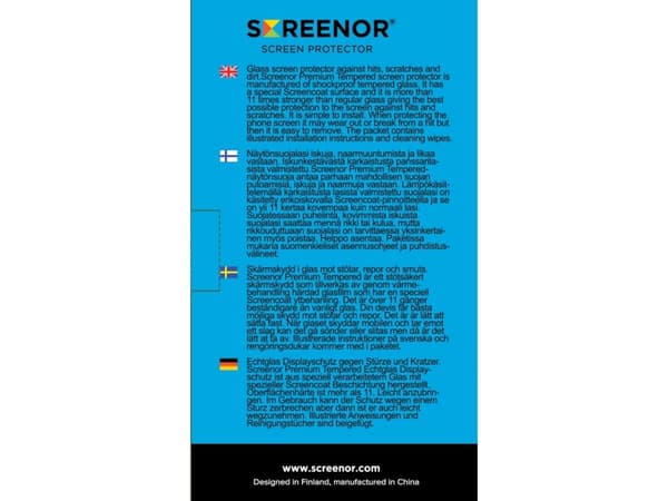 Screenor Premium - Skärmskydd för mobiltelefon - glas - för Apple iPhone 16 Pro