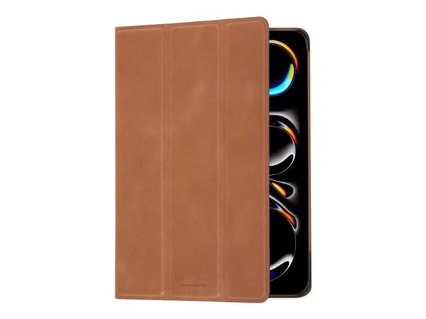 dbramante1928 Risskov - Lommebok for nettbrett - helnarvet lær - gyllenbrun - for Apple 11-inch iPad Pro M4 Wi-Fi, M4 Wi-Fi + Cellular