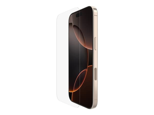 Belkin ScreenForce UltraGlass 2 - Skjermbeskyttelse for mobiltelefon - glass - for Apple iPhone 16 Pro