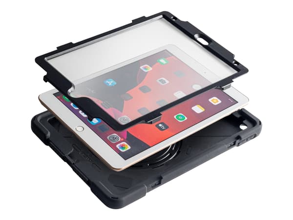 techair classic pro - Skyddsfodral för surfplatta - robust - silikon, polykarbonat - svart - 10.2" - för Apple 10.2-inch iPad (7:e generation, 8:e ge