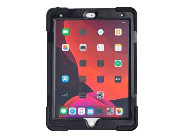 techair classic pro - Skyddsfodral för surfplatta - robust - silikon, polykarbonat - svart - 10.2" - för Apple 10.2-inch iPad (7:e generation, 8:e ge