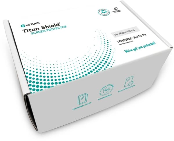 eSTUFF Titan Shield Infinite - Skärmskydd för mobiltelefon - glas - klar (paket om 50)