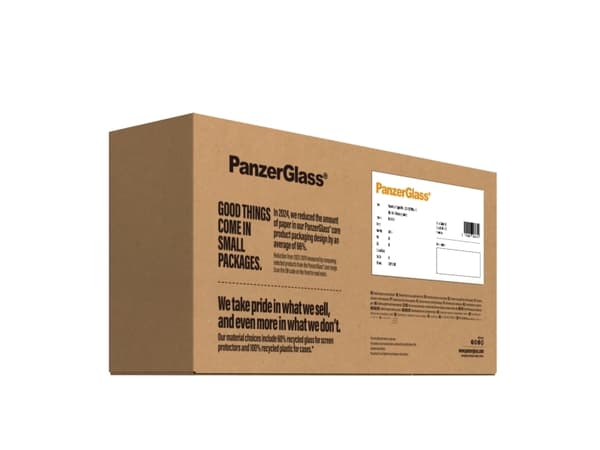 PanzerGlass - Näytönsuoja matkapuhelimelle - erittäin leveä istuvuus - lasi - kehyksen väri musta