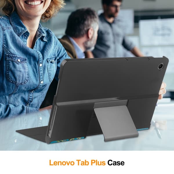 Lenovo Tab Plus Fodral Tri-fold Körsbärsblommor