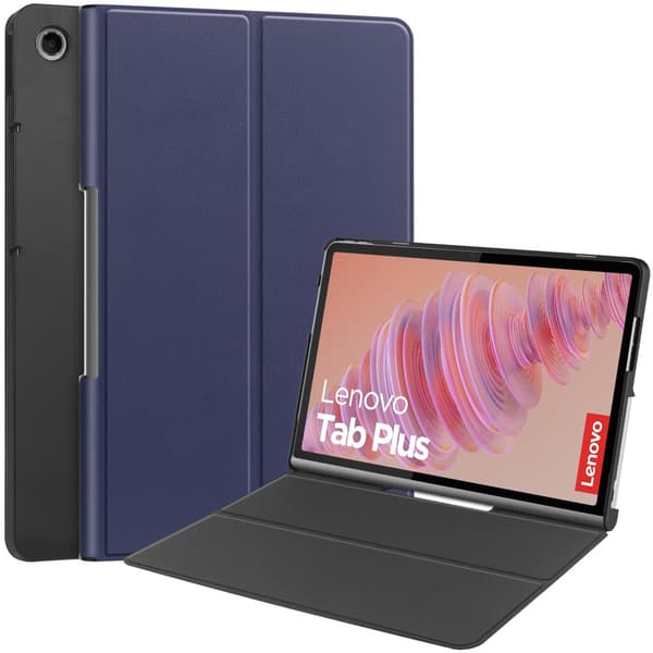 Lenovo Tab Plus Fodral Tri-fold Blå