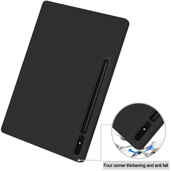 Samsung Galaxy Tab S10 Plus Fodral Tri-Fold Med Pen-hållare Svart