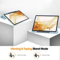 Miniatyrbild 4 av 10: Samsung Galaxy Tab S10 Plus Fodral Tri-Fold Med Pen-hållare Blå
