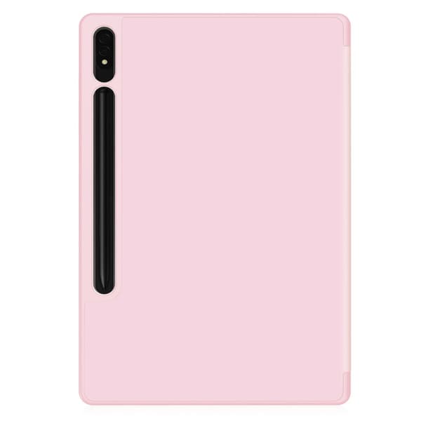 Samsung Galaxy Tab S10 Plus Fodral Tri-Fold Med Pen-hållare Rosa