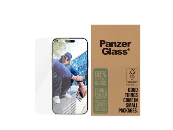 PanzerGlass - Skärmskydd för mobiltelefon - klassisk passning - glas