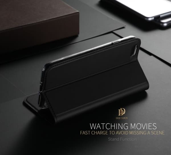 Dux Ducis Etui Dux ducis guld pro IPHONE 7 BOOK CASE MED KABEL czarny