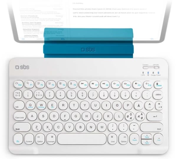 SBS Universal Nordic trådløst tastatur med standerfunktion