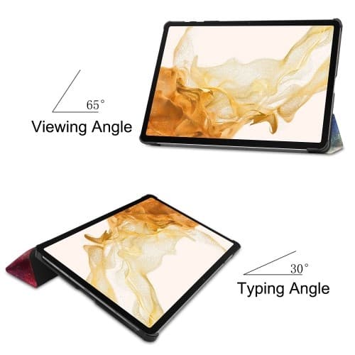Kolmen taittotelineen älykotelo Samsung Galaxy Tab S10+ (S10 Plus) -puhelimelle